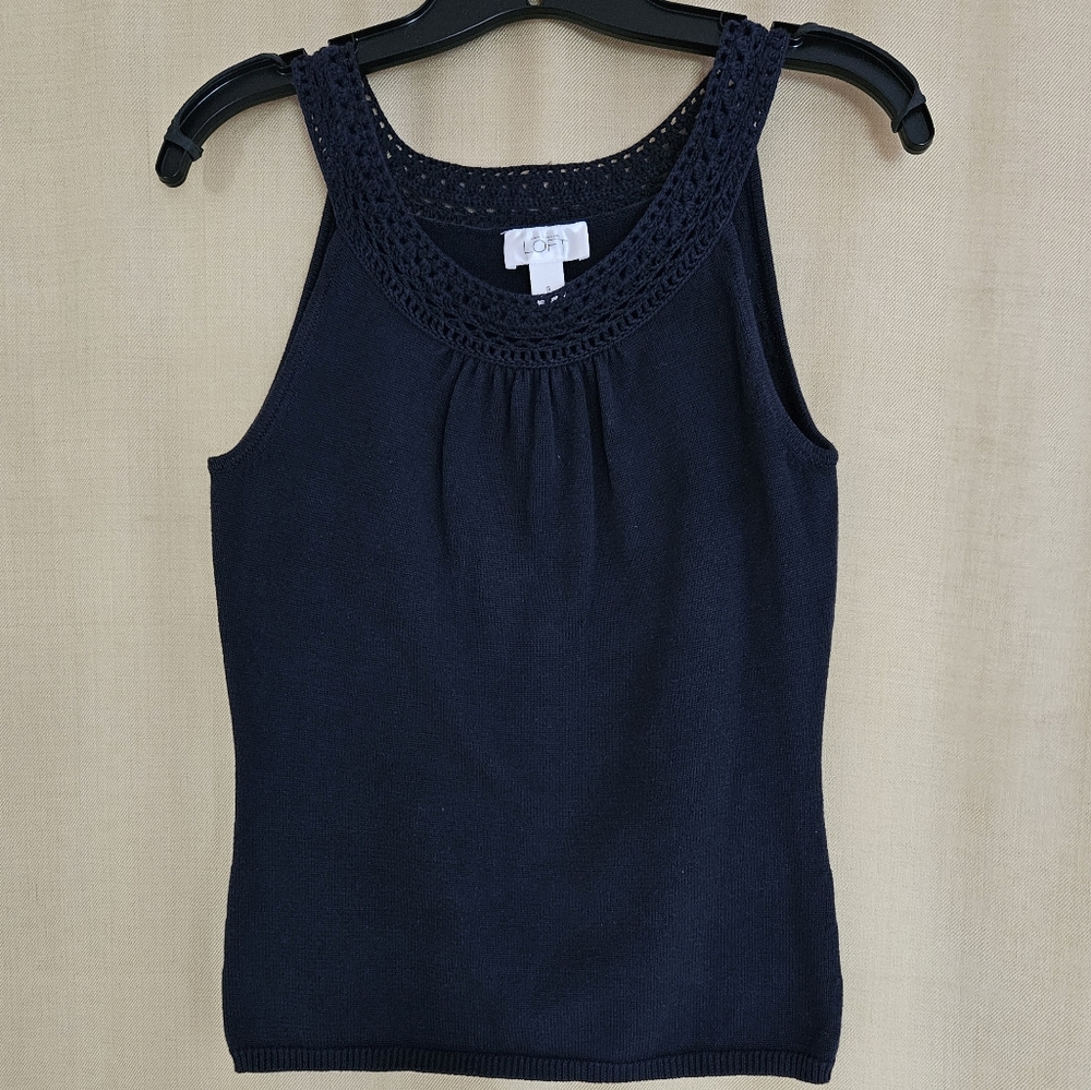 Women's Loft Navy blue Sleeveless Top size small